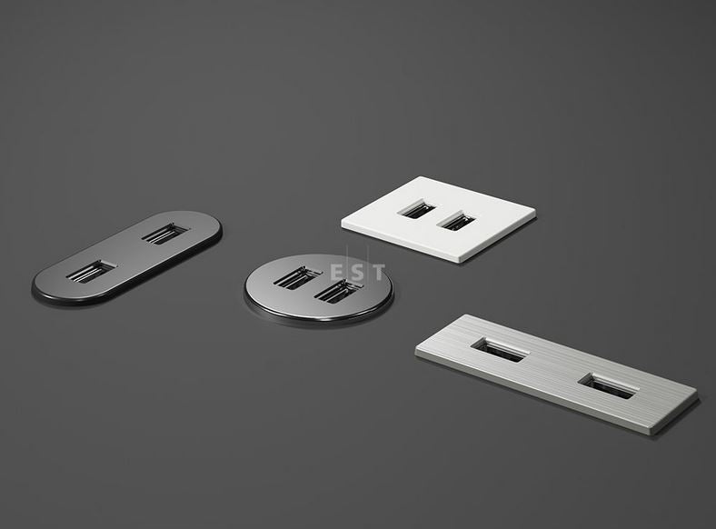 ASA 06029P00010 Nabíjecí HUB vestavný VERSAPICK, 2xUSB 5V (typ A), 70x25mm, oválný, plast, bílá matná ASA 06029P00010 Nabíjecí HUB vestavný VERSAPICK, 2xUSB 5V (typ A), 70x25mm, oválný, plast, bílá matná
